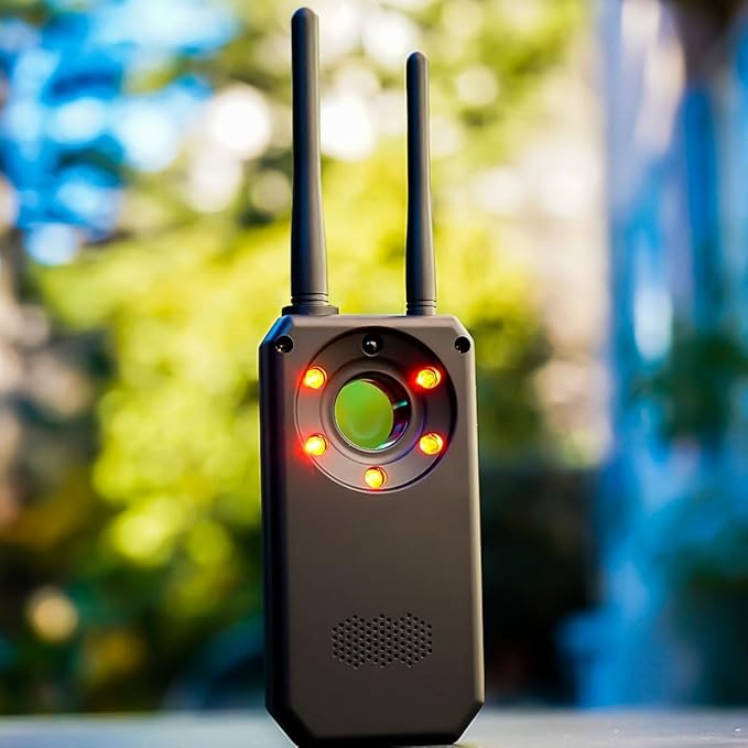 Rilevatore Professionale per Dispositivi Spia, Microfoni Nascosti, Telecamere e Localizzatori GPS – Portatile ad Alta Sensibilità per Individuare Segnali Wireless, Intercettatori GSM WIFI GPS (AK)