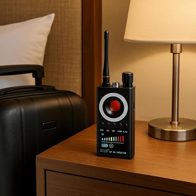 Italia Rilevatore Microspie - Rilevamento Intelligente Di Telecamere Spia e Microcamere – Ideale Per Viaggi, Hotel, Auto, Spazi Pubblici E Protezione Quotidiana (K19)