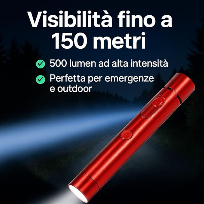 Torcia LED Sopravvivenza 3 in 1 KACHIE Nero - MontySoul