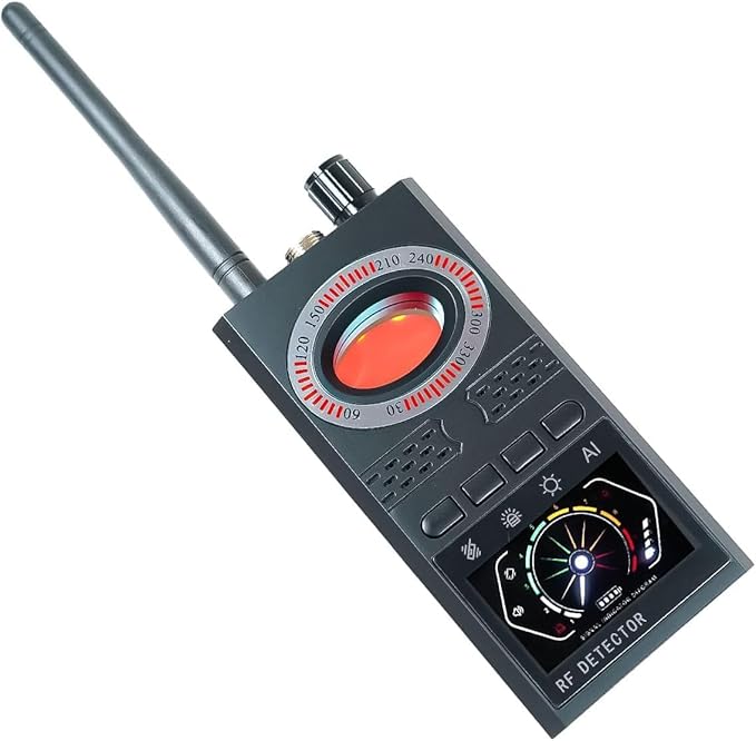 Italia - Rilevatore Microspie Professionale Militare – Rilevamento di RF, Telecamere Spia Camere Nascoste, Microcamere Dispositivi Magnetici – Ideale Per Auto e Abitazioni (K688)