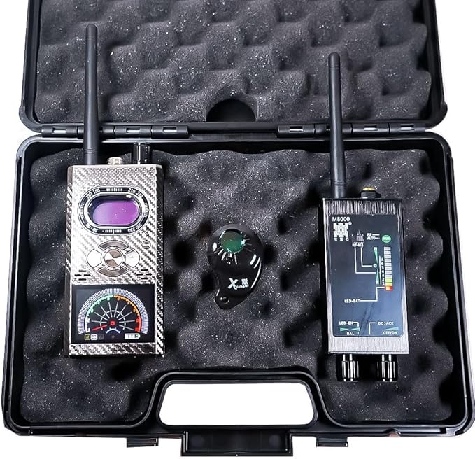 Kit Professionale Rilevatore Avanzato di Microspie, GPS e Telecamere Spia Nascoste (Floor 8000 + M99) – Set Multifunzione Doppia Protezione Anti-Spionaggio - Rilevamento Professionale Microcamere