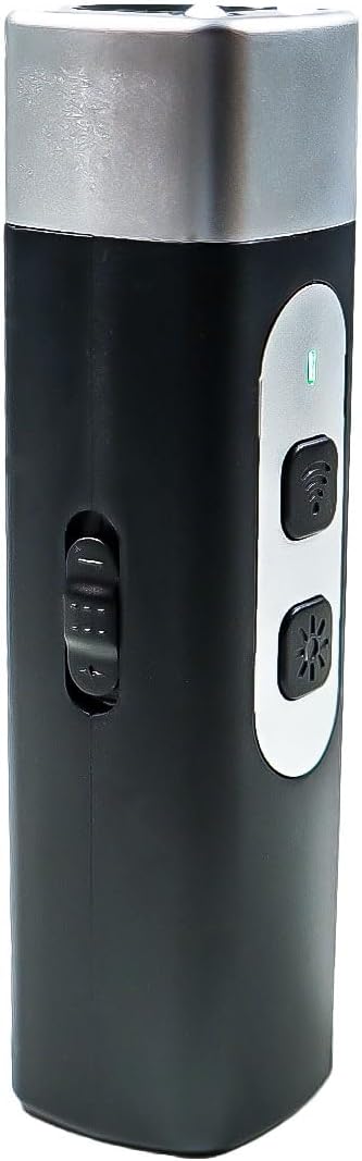 Dispositivo di Protezione da Attacchi di Cani con Ultrasuoni Potenti e LED Flash | Ampio Raggio d’Azione Fino a 20m | Batteria Inclusa | Sicuro, Efficace e Portatile