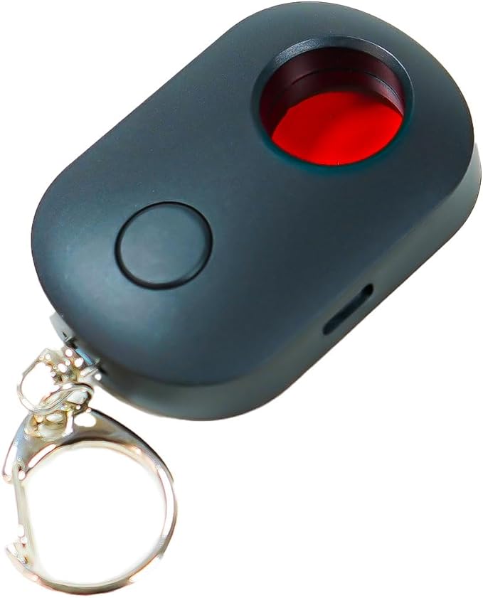 Rilevatore di microspie in miniatura – scansione ottica con filtro rosso e allarme di emergenza – ideale per hotel, auto, uffici e viaggi (G5 SMART)