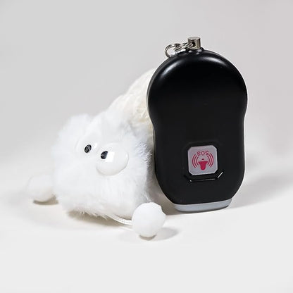 Allarme Personale con Pulsante SOS – Sirena 130dB con Torcia LED, Portachiavi di Sicurezza per Donna, Bambini e Anziani – Dispositivo Tascabile di Emergenza