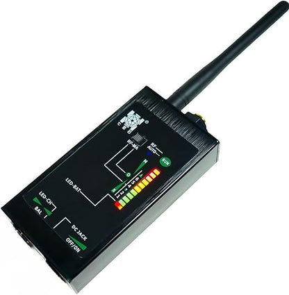 Rilevatore Microspie Professionale - Rilevamento Avanzato di Segnali Wireless, Gps,Dispositivi a Magneti – per Telecamere Spie e Microcamere – Ideale Per Case, Uffici E Veicoli (Floor 8000)