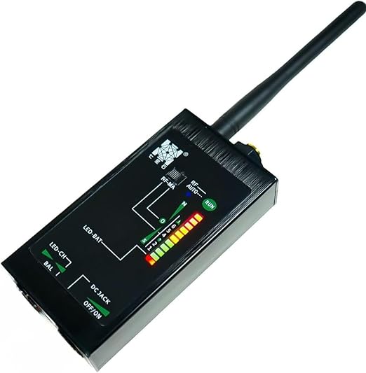 Rilevatore Microspie Professionale - Rilevamento Avanzato di Segnali Wireless, Gps,Dispositivi a Magneti – per Telecamere Spie e Microcamere – Ideale Per Case, Uffici E Veicoli (Floor 8000)