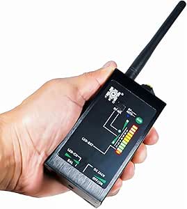 Rilevatore Microspie Professionale - Rilevamento Avanzato di Segnali Wireless, Gps,Dispositivi a Magneti – per Telecamere Spie e Microcamere – Ideale Per Case, Uffici E Veicoli (Floor 8000)