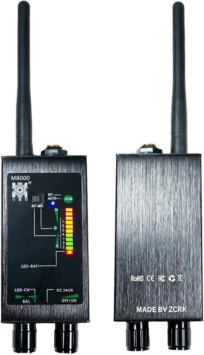 Kit Professionale Rilevatore Avanzato di Microspie, GPS e Telecamere Spia Nascoste (Floor 8000 + M99) – Set Multifunzione Doppia Protezione Anti-Spionaggio - Rilevamento Professionale Microcamere