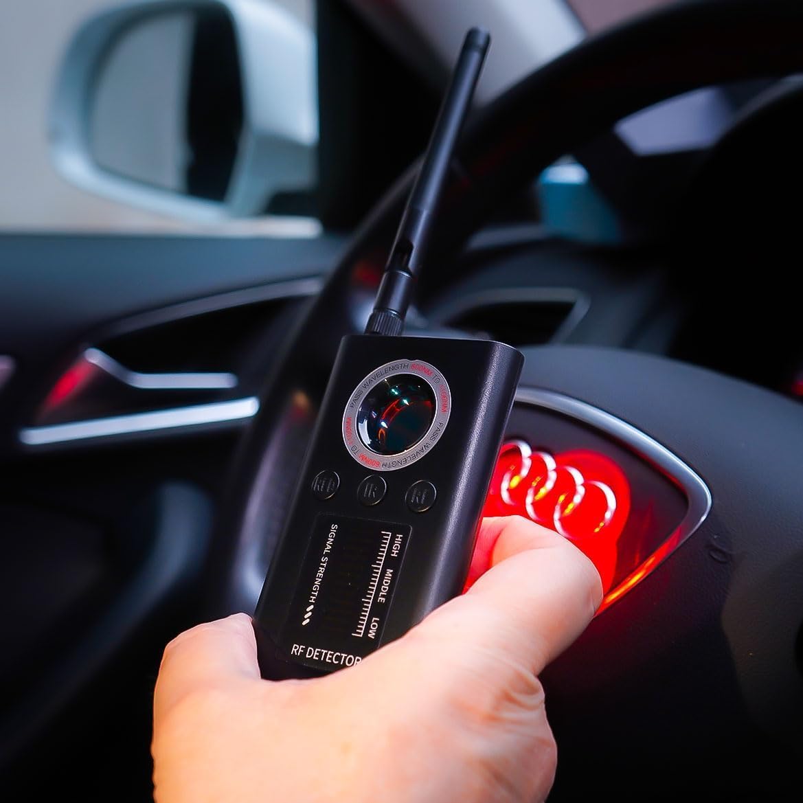 Rilevatore Microspie, Telecamere Nascoste e GPS - Rilevatore Anti-spionaggio Portatile, Perfetto per Uffici, Hotel, Case e Viaggi - Proteggi la Privacy con Tecnologia Avanzata (KAPLER 5000)