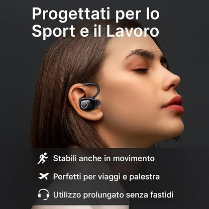 Auricolari Bluetooth Hi-Fi con Gancio Ergonomico - MontySoul