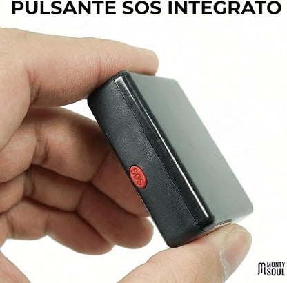 MICROSPIA AUDIO Ascolto solo LIVE e Localizzatore GMS con SIM (NON INCLUSA), Chiami e Ascolti - Controllo tramite SMS - Compatto per Monitoraggio e Antifurto per Auto e Abitazioni A8