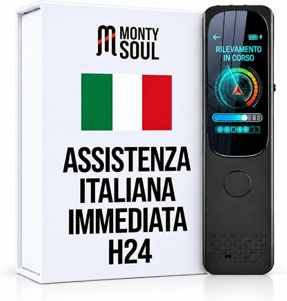 Rilevatore di Telecamere Nascoste AI 5G con Display Touch - Allarme Anti-Spionaggio per Microspie - Rilevamento GPS e Scansione a Banda Larga - Visione Notturna Precisa – Casa e Hotel (ERASER 6000)