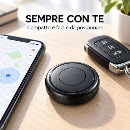 Mini Localizzatore GPS 4G con Forte Magnete - Tracker Impermeabile IP67 GLONASS AGPS Beidou per Auto Moto e Animali - Tracciamento in Tempo Reale via App iOS Android e PC - Dispositivo Portatile